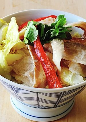豚バラ白菜丼★あと1品★受験生★夜食昼食-レシピのメイン写真