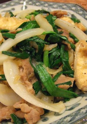新玉ねぎの炒め物★ｗｉｔｈ　ニラとあげ-レシピのメイン写真