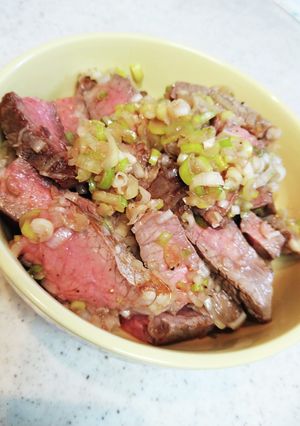 ネギまみれローストビーフ-レシピのメイン写真