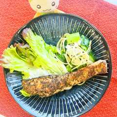 รูปของ 生鮭のバジル焼き