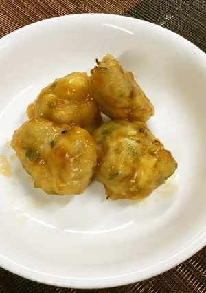【保育園給食】肉団子の黒酢あん風-レシピのメイン写真