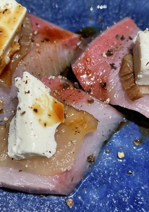 ブリおつまみ～いぶりがっこクリームチーズ-レシピのメイン写真
