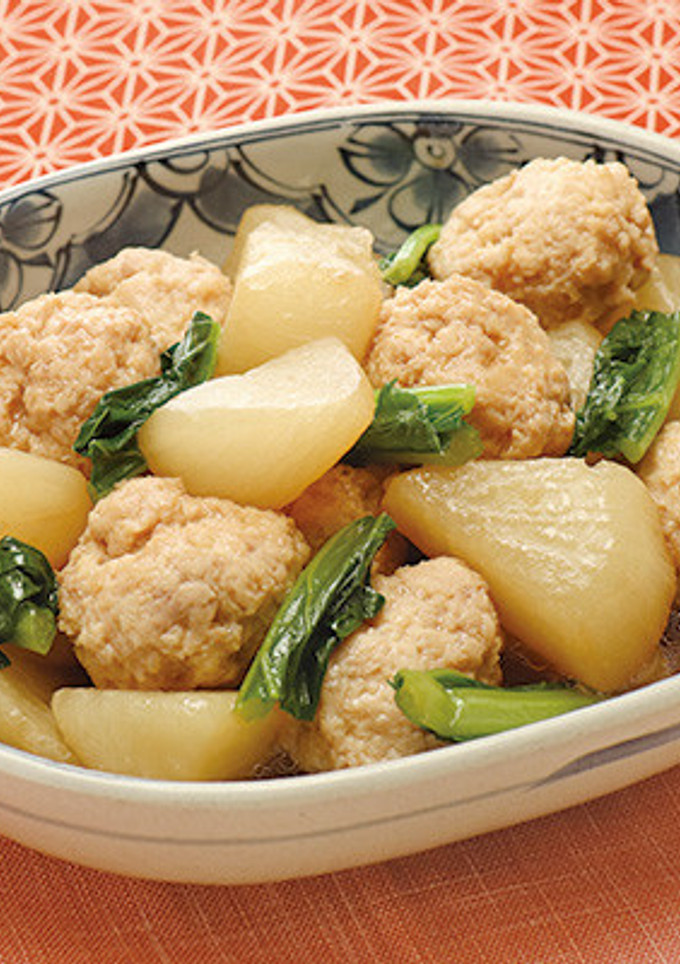 かぶとつくねの煮物-レシピのメイン写真