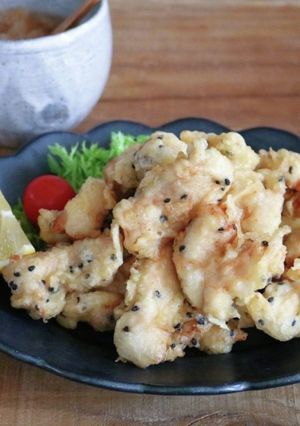 鶏むね肉の黒ゴマ天-レシピのメイン写真