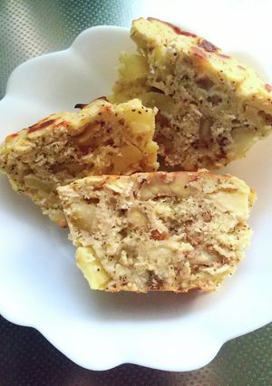 米粉と大豆粉とオートミールのりんごケーキ-レシピのメイン写真