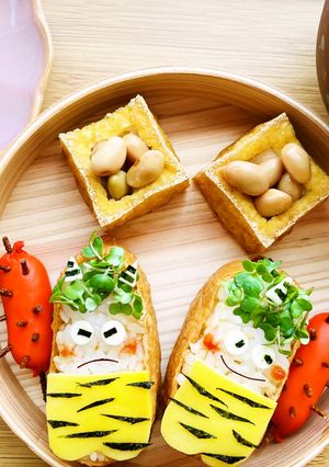 節分ごはん　鬼さんいなり-レシピのメイン写真