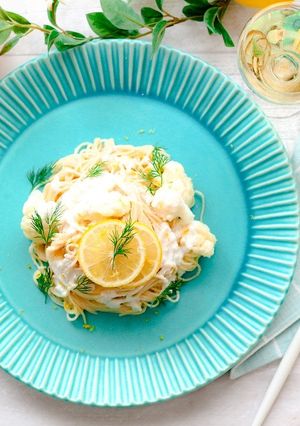 レモン塩麹で作る豆乳クリームパスタ-レシピのメイン写真