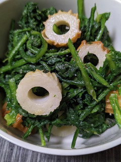 春菊とちくわの味噌和え-レシピのメイン写真