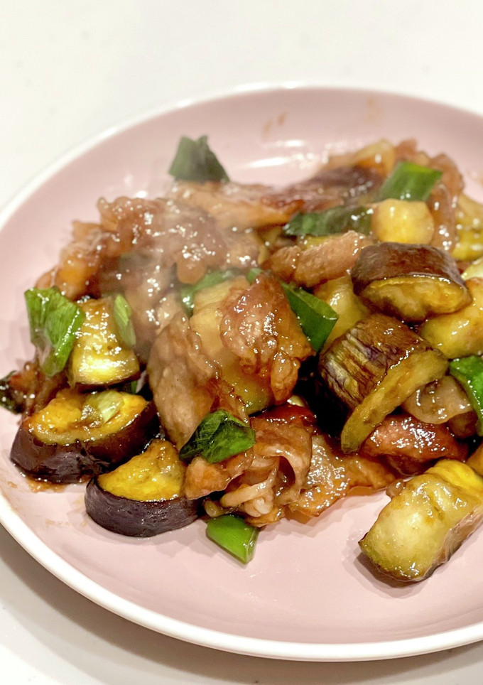 ナスとネギと豚肉の炒め物-レシピのメイン写真