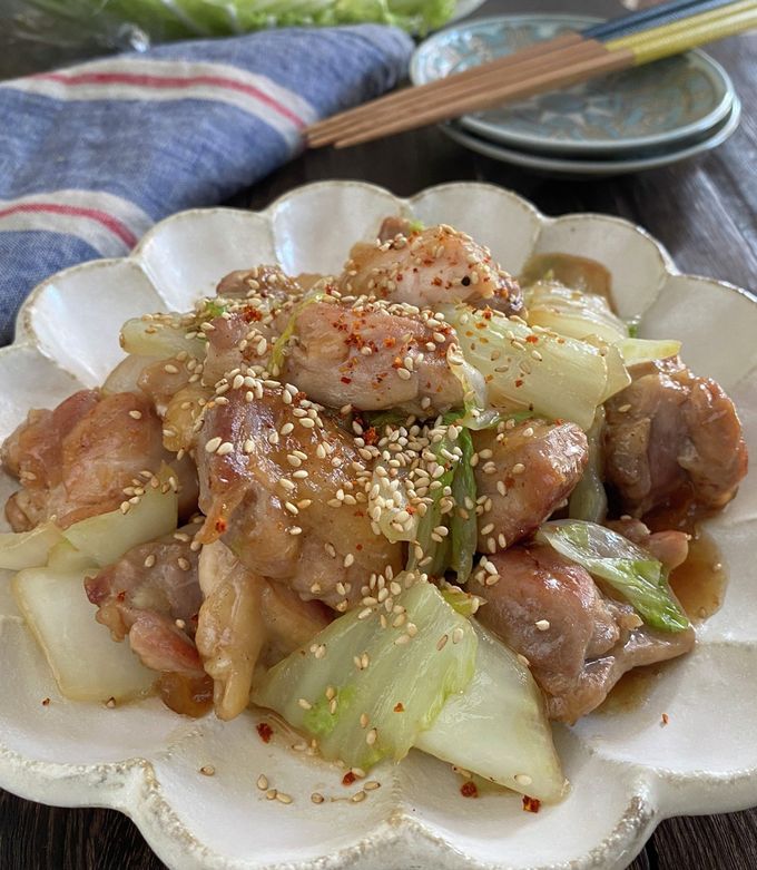 鶏肉と白菜のオイスターソース炒め-レシピのメイン写真