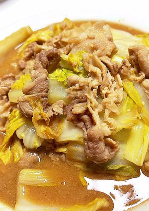 白菜と豚肉の味噌炒め-レシピのメイン写真