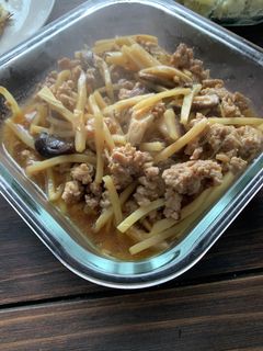 たけのこと春雨のひき肉生姜炒め-レシピのメイン写真