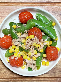 10分調理*スナップエンドウの蒸し焼き-レシピのメイン写真