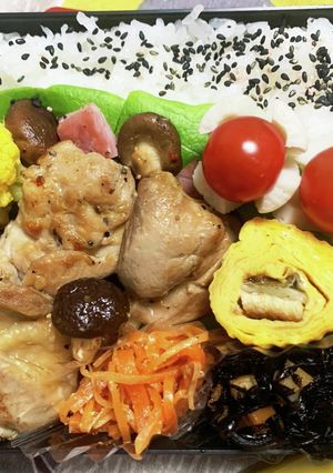1/24ﾖｯﾁｬﾝ☆照焼きチキン弁当-レシピのメイン写真