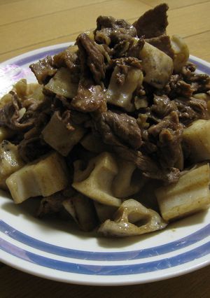 牛肉とれんこんの簡単オイスター炒め-レシピのメイン写真