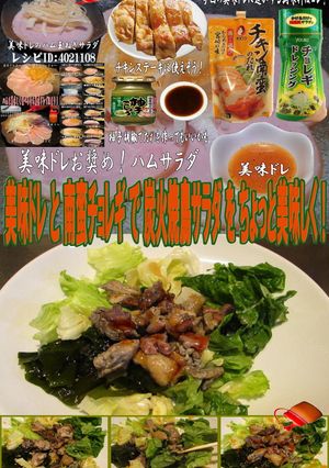 美味ドレと南蛮&チョレギで焼き鳥サラダ!-レシピのメイン写真
