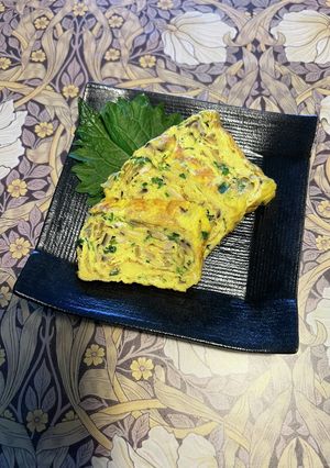 ニラ玉の厚焼き卵-レシピのメイン写真