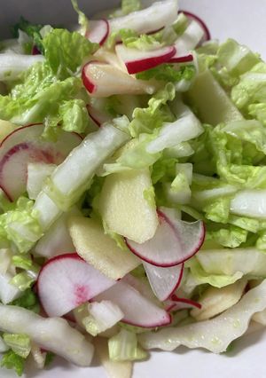 白菜りんごの即席酢の物サラダ-レシピのメイン写真