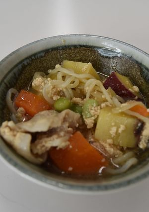 【乳和食】さつまいもの旨辛肉じゃが-レシピのメイン写真