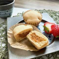 รูปของ レンジで簡単！米粉きな粉蒸しパン