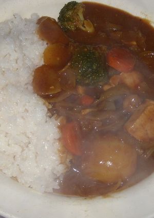 夕べのカレー-レシピのメイン写真