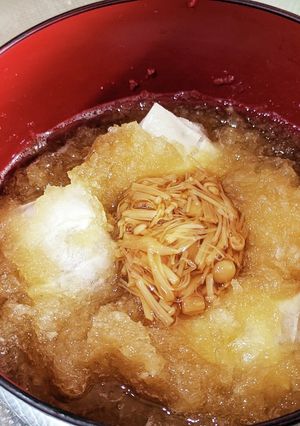 簡単♪さっぱりなめ茸みぞれ餅-レシピのメイン写真