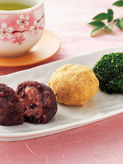 赤飯の3色おはぎ-レシピのメイン写真