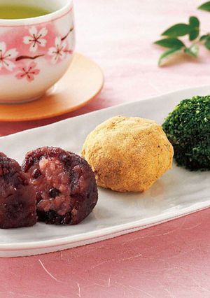 赤飯の3色おはぎ-レシピのメイン写真