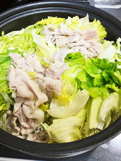 キャベツとレタスの簡単鍋-レシピのメイン写真