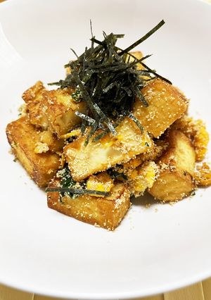 厚揚げ、卵の明太ガリバタ醤油炒め-レシピのメイン写真