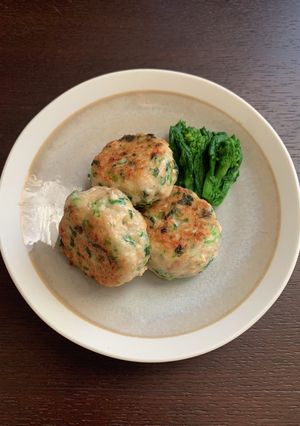 菜の花とえのきの鶏つくね-レシピのメイン写真