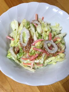 キャベツと竹輪のマヨサラダ-レシピのメイン写真