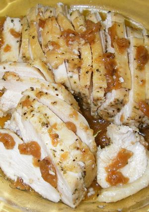 ローカーボな♪鶏胸肉レンジ蒸し-レシピのメイン写真