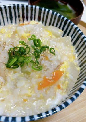 鶏とだいこんのたまご雑炊-レシピのメイン写真