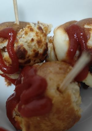 たこ焼き器で作るハットグ-レシピのメイン写真