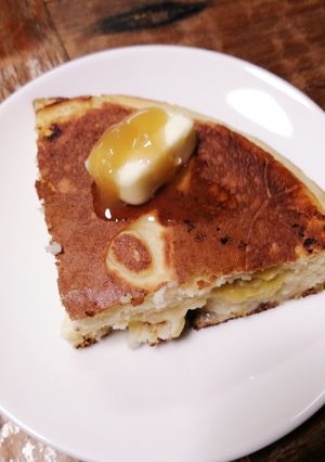 米粉のバナナパンケーキ。-レシピのメイン写真