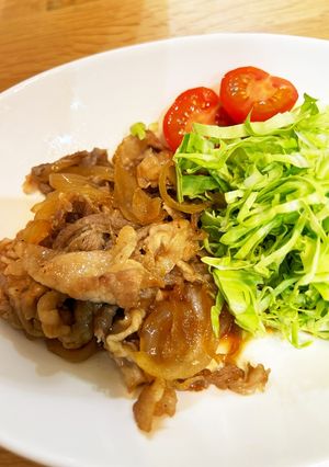 子供もペロリ！しゃぶしゃぶ肉で生姜焼き-レシピのメイン写真