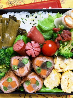 1/25よっちゃん 肉巻きお弁当-レシピのメイン写真