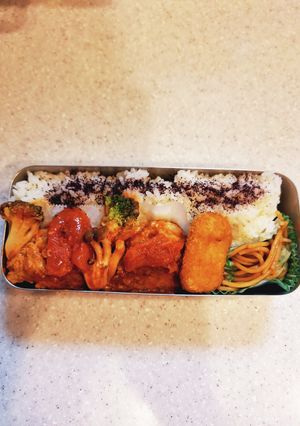 高校生弁当覚え書き264トマトハンバーグ-レシピのメイン写真