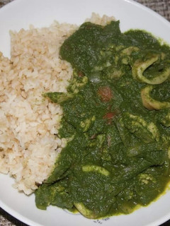 シーフードほうれん草カレー-レシピのメイン写真