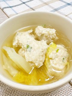 旨だしで♡鶏団子と白菜のおかずスープ-レシピのメイン写真