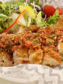 辛ウマ!チキンのピリ辛トマトソースかけ-レシピのメイン写真