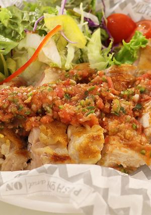 辛ウマ！チキンのピリ辛トマトソースかけ-レシピのメイン写真