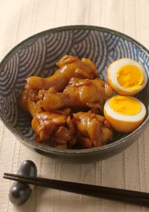 手羽元とゆで玉子のさっぱり煮♪-レシピのメイン写真