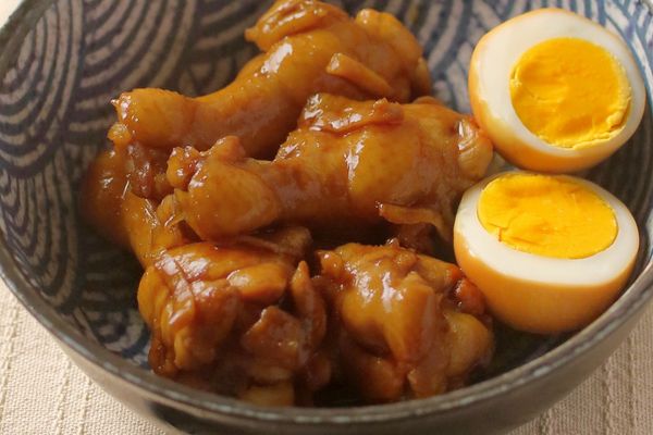 手羽元とゆで玉子のさっぱり煮♪