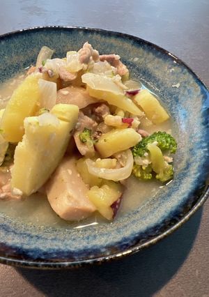 さつまいもと豚肉の塩麹バター炒め-レシピのメイン写真