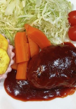 30分以内★超簡単ふわふわ洋風ハンバーグ-レシピのメイン写真