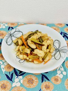 鶏ささみとなすにんじんの甘酢炒め☆-レシピのメイン写真