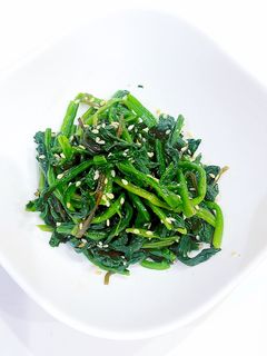 ほうれん草と塩昆布のナムル-レシピのメイン写真