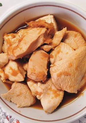 鶏むね肉で 簡単一品！中華風 ポン酢煮✿-レシピのメイン写真